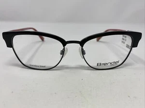 Brendel 922058 10/BLK 53-17-135 B:40 Black/Red Full Rim Eyeglasses Frame GY27 - Picture 1 of 8