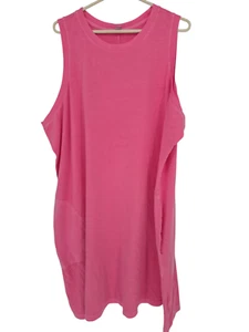 Old Navy Size 4X Tank Dress Pink Pockets Sleeveless NWT - Picture 1 of 5