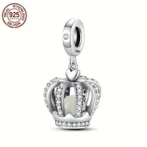 Charm Anhänger Silber 925 für Pandora Armband, Krone Königskrone - Bild 1 von 6