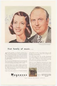 Magnavox Lily Pons Soprano Andre Kostelanetz Conductor Fine Music Vintage Ad - Picture 1 of 1