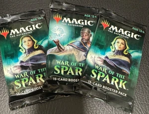 3 War of the Spark Booster Packs X3 ~ ENGLISH ~ Sealed ~ MTG - Picture 1 of 1