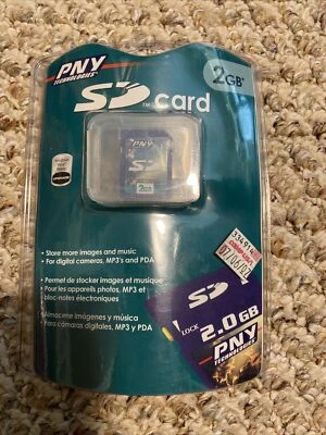 PNY Technologies SD Card 2.0 GB Made in Japan - Image 1 of 4