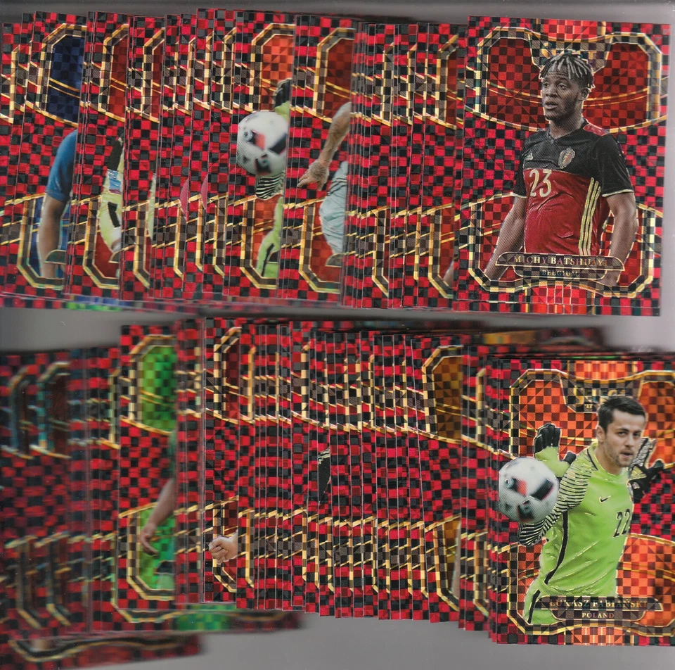 2017-18 Panini Select Soccer Red Checkerboard-YOU PICK-CHOOSE PLAYERS - Image 1 of 1