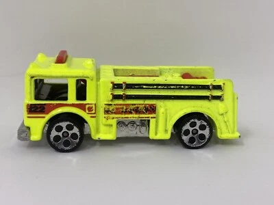 Caminhão de resgate Hot Wheels vintage 1976 amarelo incêndio da Mattel 3" - Imagem 1 de 4