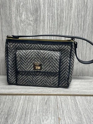 Bolso de Mano Spartina 449 Usado Marrón Gris Negro Patrón Chevron Foto 1 de 4