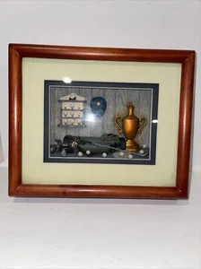 History of Golf, Wooden Golf Display Frame , Vintage - Picture 1 of 5