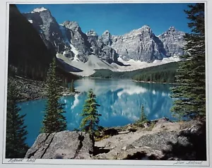 VINTAGE CANDIAN ART ARTIST DON HARMON SIGNED MORAINE LAKE NATURE PHOTOGRAPHY - Picture 1 of 6