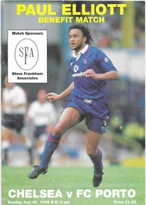 1995/96 Chelsea v FC Porto Paul Elliott Testimonial Programme - Picture 1 of 1