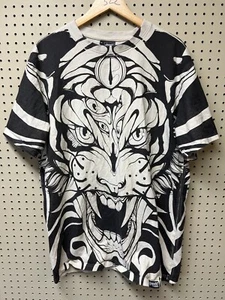 Stay Cold Unisex Short Sleeve Graphic Gatekeeper XL Skull Face All over Print - Picture 1 of 10