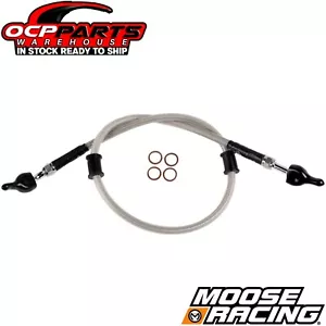 Moose Racing Stainless Steel Braided Brake Line 2020-2023 Kawasaki KLX 230 230S - Picture 1 of 3