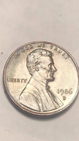 1986-D penny Cover