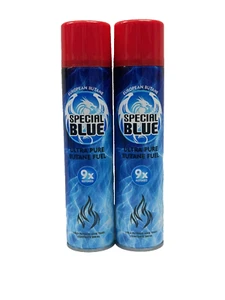 Special Blue BUTANE Gas 9X refined Lighter Refill Fuel/ 2 pack - Picture 1 of 1