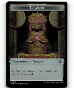LÁMINA - Magic The Gathering Treasure Merfolk ficha de doble cara - Las cavernas perdidas de Ixalan - Imagen 1 de 2