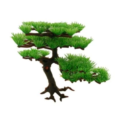 MARKENLOS Große Plastikpflanzen Pine Tree Green Aquarium Ornament Aquarium Dekoration