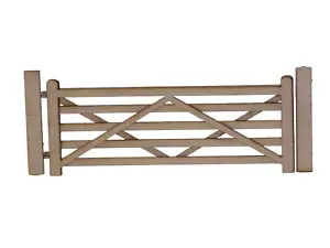 6 x Five Bar Gates - O gauge / 1:43 scale, farm field gates for model railway - Picture 1 of 3