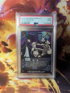 Universus My Hero Academia 2023 HOLD REHENES 109/108 MHA04 SR PSA grado como nuevo 9 - Imagen 1 de 2