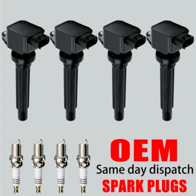 4X Bobina de encendido OEM y 4X Bujía de iridio para Suzuki SX4 2007-2009 2,0 L UF562 Foto 1 de 4