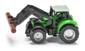 Tractor Siku 1380 Deutz con alicates para madera escala 1:87 juguete granja TRACTORES juguetes - Imagen 1 de 4