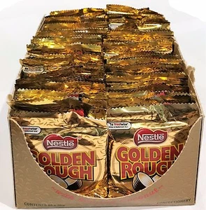 900675 BOX OF 48 x 20g PACKETS OF NESTLE'S FAMOUS CHOCOLATE GOLDEN ROUGH! AUS - Picture 1 of 1