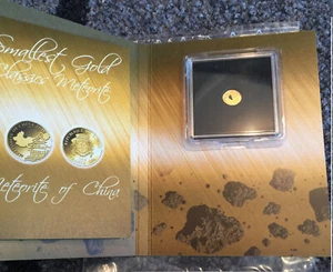 Congo 2018, meteorito de Nantan, 100 francos CFA, ¡oro! Meteorito de China, moneda de oro - Imagen 1 de 5