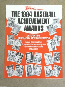 TOPPS BASEBALL ACHIEVEMENT AWARDS TOP ROOKIES - 1984 - KIRBY PUCKETT GALARRAGA - Foto 1 di 3