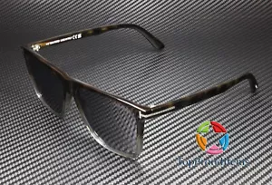 TOM FORD Fletcher FT0832 55C Havana Smoke Mirror Plastic 57 mm Men's Sunglasses - Picture 1 of 5