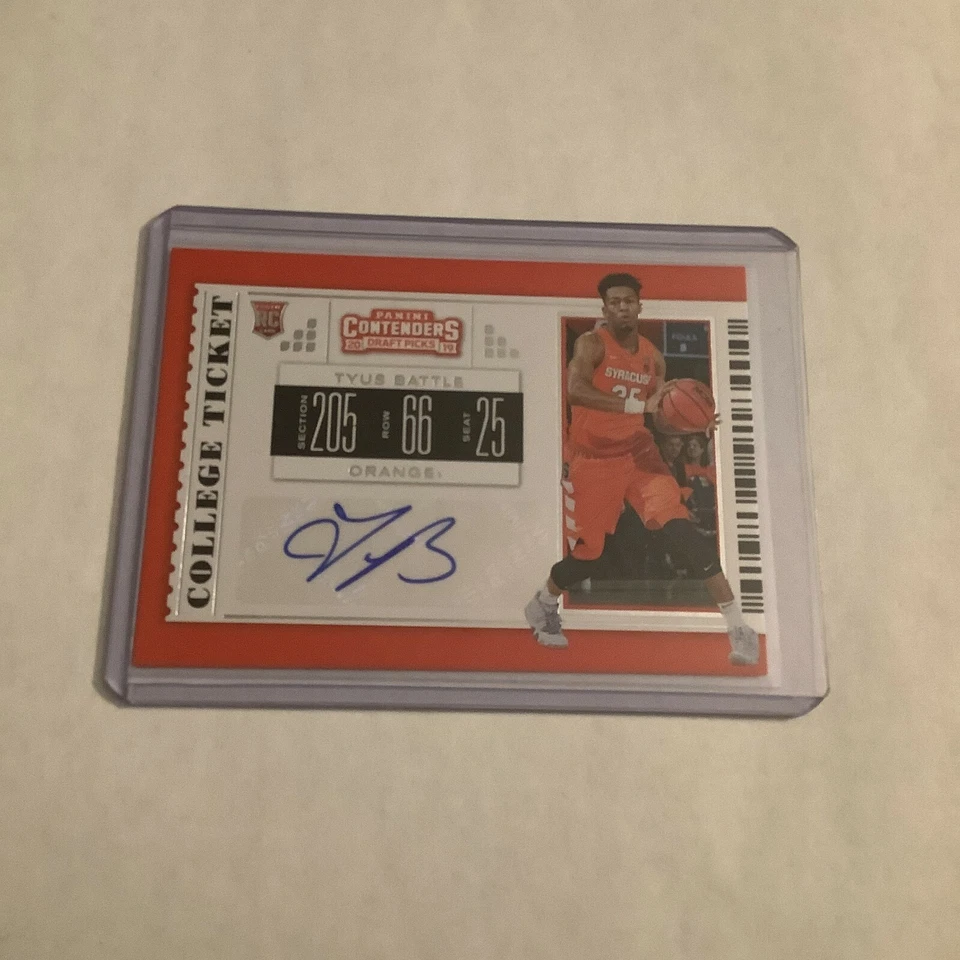 F104,092  2019-20 Panini Contenders Draft Picks #115 Tyus Battle AUTO RC - Image 1 of 1