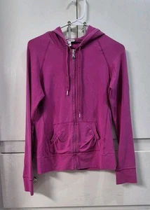 Chaqueta con Capucha Pink Express Love Kiss Mezcla de Algodón Manga Larga Cremallera Completa Talla M - Imagen 1 de 7