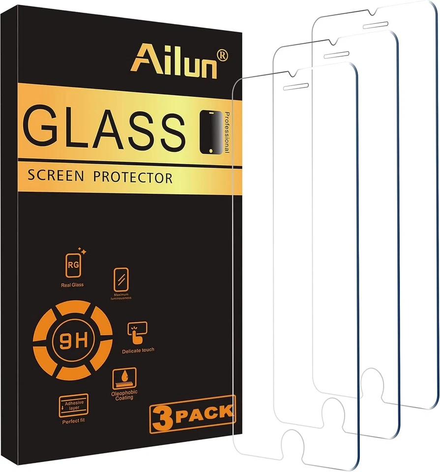 Protector Pantalla Ailun Compatible para iPhone SE 2020 2º/2022 3º Transparente  Foto 1 de 4