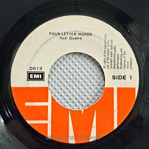 SUZI QUATRO /FOUR LETTER WORLD /IF YOU CAN'T GIVE ME LOVE / THAILAND EP 45 THAI - Picture 1 of 6