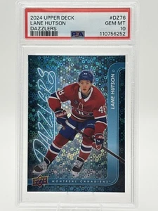 LANE HUTSON 2024-25 Upper Deck Series 2 Blue Dazzlers RC MONTREAL PSA 10 💎💎💎 - Picture 1 of 3