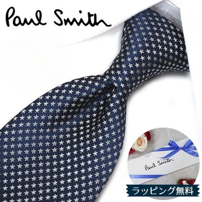Corbata Paul Smith Corbata Seda Patrón Estrella Azul Marino Gris Claro Ancho 8 cm Hombre Accesorio Foto 1 de 4