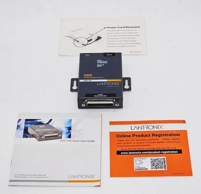 LANTRONIX UD1100002-01 / 950-00152 DC. 19W48 Universal Device Server UDS1100 #3 - Image 1 of 4