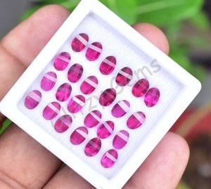 Makellose 24 Stck. Natürlicher Roter Rubin Ausgefallen 5,10 mm Zertifiziert Lose Edelsteine - Bild 1 von 9