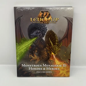 Level Up 5a Edizione Mostrous Menagerie II: Horses & Heroes Libro Copertina Rigida Ottime Condizioni! - Foto 1 di 3