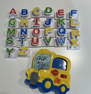 EUC LeapFrog FRIDGE PHONICS Magnetic ALPHABET ABC BUS Complete 26 Letter Set - Picture 1 of 6