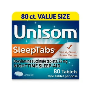 Unisom Sleep Tabs Tablets, 80-Count - Picture 1 of 6
