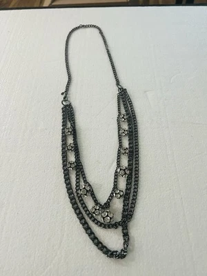 Collar de hematita de 36" con cristales 3 en 1 Premier Designs Jewelry All Decked Out 36" Foto 1 de 4