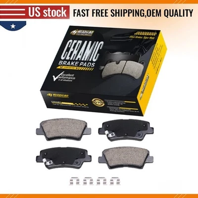 Rear Ceramic Brake Pads For 2014 2015 2016 2017 Kia Forte Forte5 Forte Koup l4 - Image 1 of 4