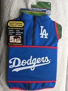 MLB LA Dodgers Pets Soothing Solution Vest Dog Anxiety Shirt Large. - Picture 1 of 7