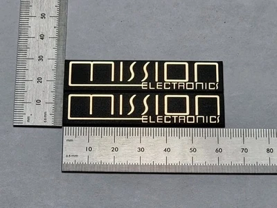 Mission Electronics динамик значок логотип Embkem пара черный и золотой сделанный на заказ  - Изображение 1 из 3