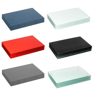 6x Glass Placemats Kitchen Dining Dinner Table Place Mats Set 30cm x 20cm - Picture 1 of 29
