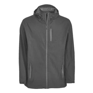 Cole Haan 'Grand OS' Mens Gray Rain Jacket - Picture 1 of 4