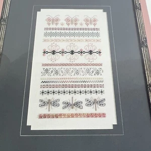 Just Nan 1993 LILY POND Cross Stitch Sampler (JNO12) Pattern Only (dragonflies) - Picture 1 of 6