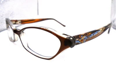 Monturas de gafas para mujer Judith Leiber JL 1024 02 marrón/cristal 50-16-135 Cateye Foto 1 de 4