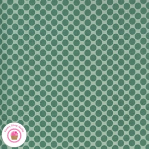 Moda KITTY CORN 31176 15 Green Polka dots URBAN CHICKS Quilt Fabric HALLOWEEN - Picture 1 of 7