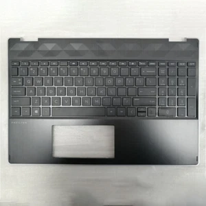 Upper Palmrest Case for HP Pavilion X360 15-DQ L51363-001 Black Keyboard Boder - Picture 1 of 7