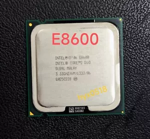 Intel Core2 Duo E8600 CPUSLB9L 3.33GHz LGA775 Dual-Core Desktop Processor Tested - Picture 1 of 4