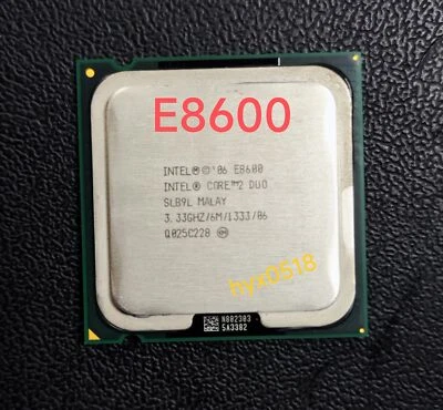 Intel Core2 Duo E8600 CPU SLB9L 3.33GHz LGA775 Dual-Core Desktop Processor - Image 1 of 4