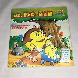 Vintage 1983 Ms. Pac-man's Prize Pupil Kid Stuff Book No Record - Foto 1 di 6